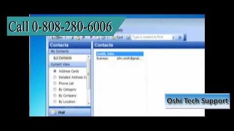 Microsoft® Outlook 2003 How to create a vCard in Windows® 7