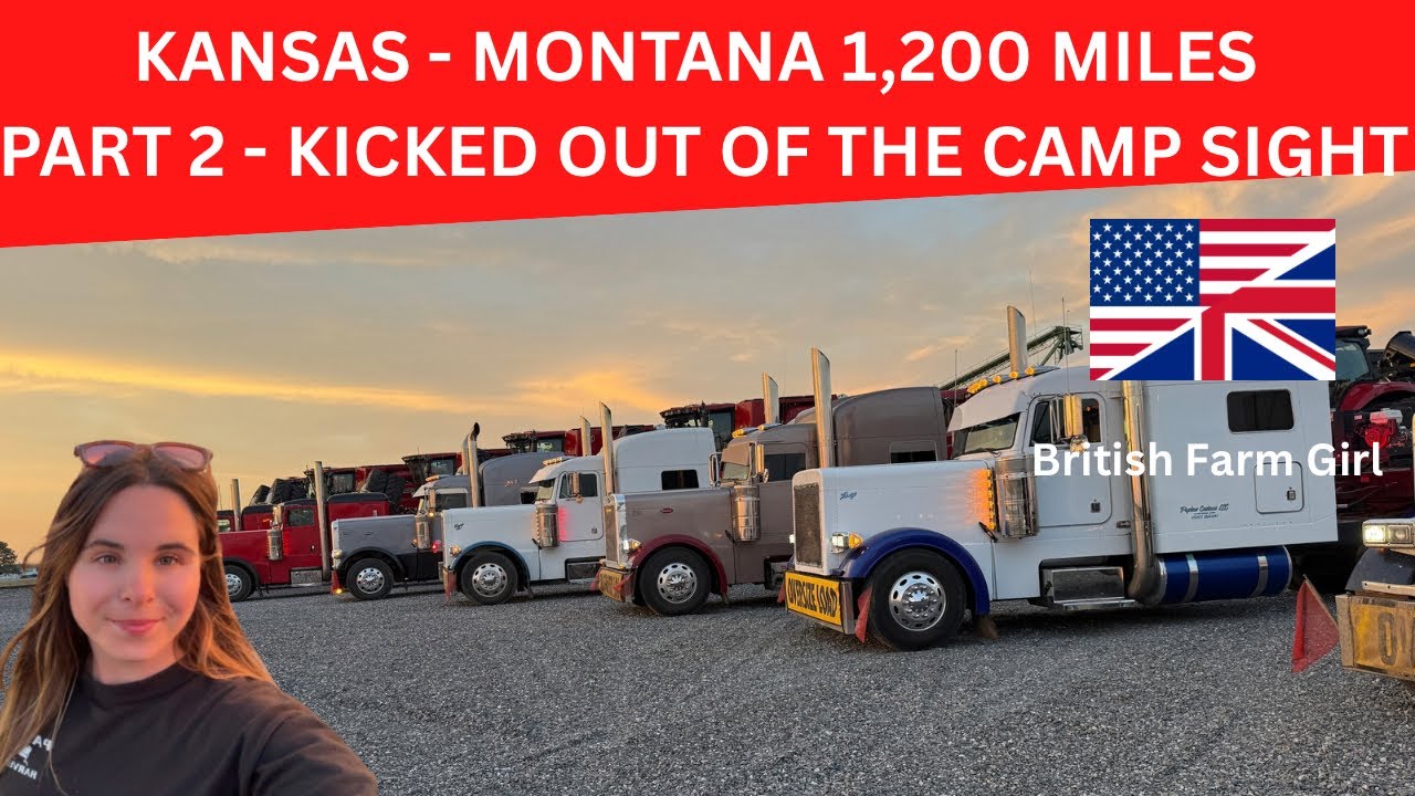 KANSAS - MONTANA 1,200 MILES PART2 - KICKED OUT OF THE CAMP SITE