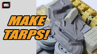 How to make  canvas covers and tarps on a scale model - VMS Paper Shaper tutorial