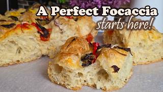 Stop Making Dense Focaccia! My Foolproof Bubbly Garden Vegetable Focaccia with Just 4 Ingredients screenshot 3
