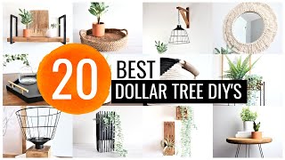 Top 20 HIGH END Dollar Tree DIYs! Best $1 DIY Room Decor Ideas of 2021