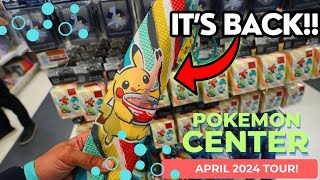 ✨Pokémon Worlds Merch is BACK at the Pokémon Center!! | Early April 2024 Pokémon Center Tour