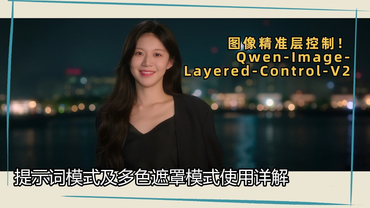 Ai绘画进阶298-图像精准层控制！Qwen-Image-Layered-Control-V2，提示词模式及多色遮罩模式使用详解- T8 Comfyui教程