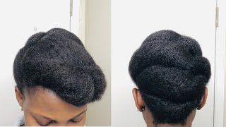 EASY Natural Hairstyle || Pretty ROLL, TUCK and PIN Style Tutorial || Plus How I Maintained It