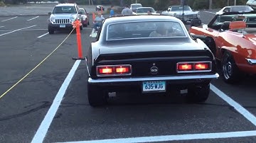 1968 Chevrolet Camaro SS Open Headers Burnout Connecticut Car Show
