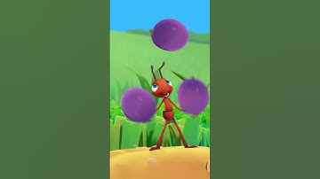 Ants Juggling Grapes 🍇 Antiks Kids Video | Funny Cartoons #shorts #antiks #cartoons