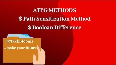 $Fault stimulation $ ATPG METHODS, # Path Sensitization Method , Boolean Difference Method