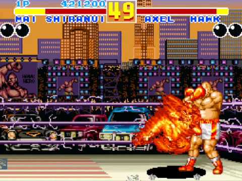 Garou Densetsu 2 (SFC) - Mai Shiranui's Playthrough (2/2) - YouTube