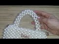 طريقة عمل يد شنطة فتافيت السكر بالخرز للمبتدئين خطوة بخطوة DIY Beaded Handle Bag 