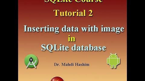 SQLite Course Tutorial 2: Inserting data with image in  SQLite database in Android (waddan soft)