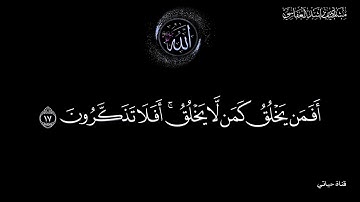 أفمن يخلق كمن لا يخلق أفلا تذكرون❤️ تلاوة عذبة من سورة النحل مشاري العفاسي❤️ حالات واتس اب ❤️