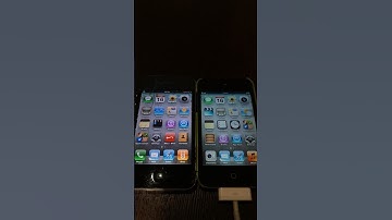 iPhone 4 on iOS 4 vs iPod touch 4 on iOS 5 boot up test #shorts #iphone4 #ios4 #ipodtouch4 #ios5