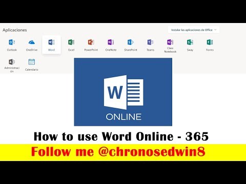 ❤?How to use the Word Online - Office 365