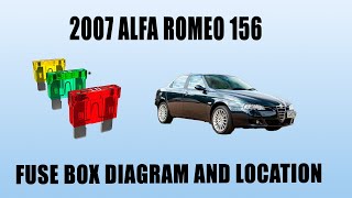2007 Alfa Romeo 156 Fuse Box Diagram Fuse Location and Layout Guide
