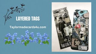 Creating Collage Tags using Tim Holtz Paper Dolls &amp; Remnant Rubs