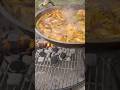 Paella Outside 🔥🪵 #outdoorcooking #cooking #outside #paella la