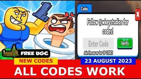 *NEW UPDATE CODES* [👑 FREE UGC] Gunsmith Simulator ROBLOX | 23 AUGUST 2023