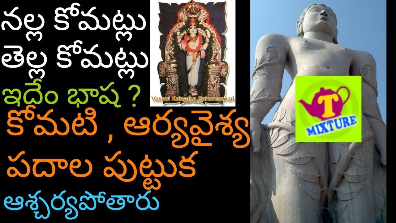 నల్ల కోమట్లు తెల్ల కోమట్లు ఇదేం భాష? Arya Vysyas Komatlu meaning  Arya vysyas - Tmixture Part 3