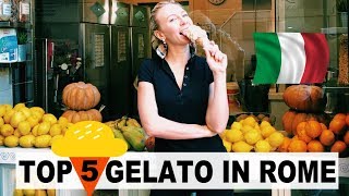 5 BEST GELATO IN ROME, ITALY🍧 LOCALS SECRETS