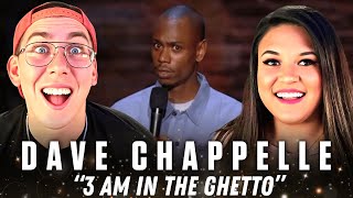 *3 AM IN THE GHETTO* Was Our First DAVE CHAPPELLE Bit [COMEDY REACTION] First Time Watching