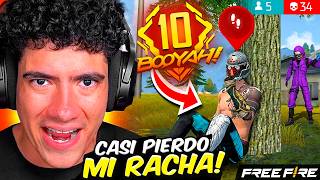 PENSE QUE PERDERIA MI RACHA DE 10 EN ESTA PARTIDA DE FREE...