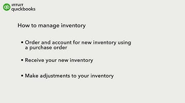 How to manage inventory