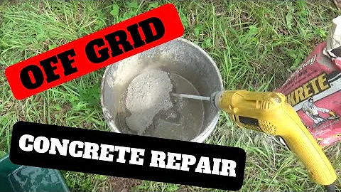 Off-Grid Concrete Repair Work - Fixing a Culvert