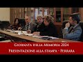 Giornata della Memoria 2024 - Presentazione alla stampa - Ferrara