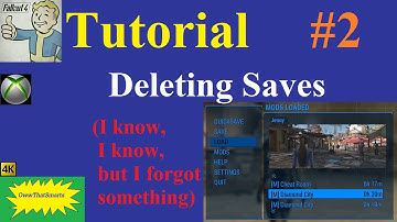 Fallout 4 (mods) - Tutorial: Deleting Saves - Part 2