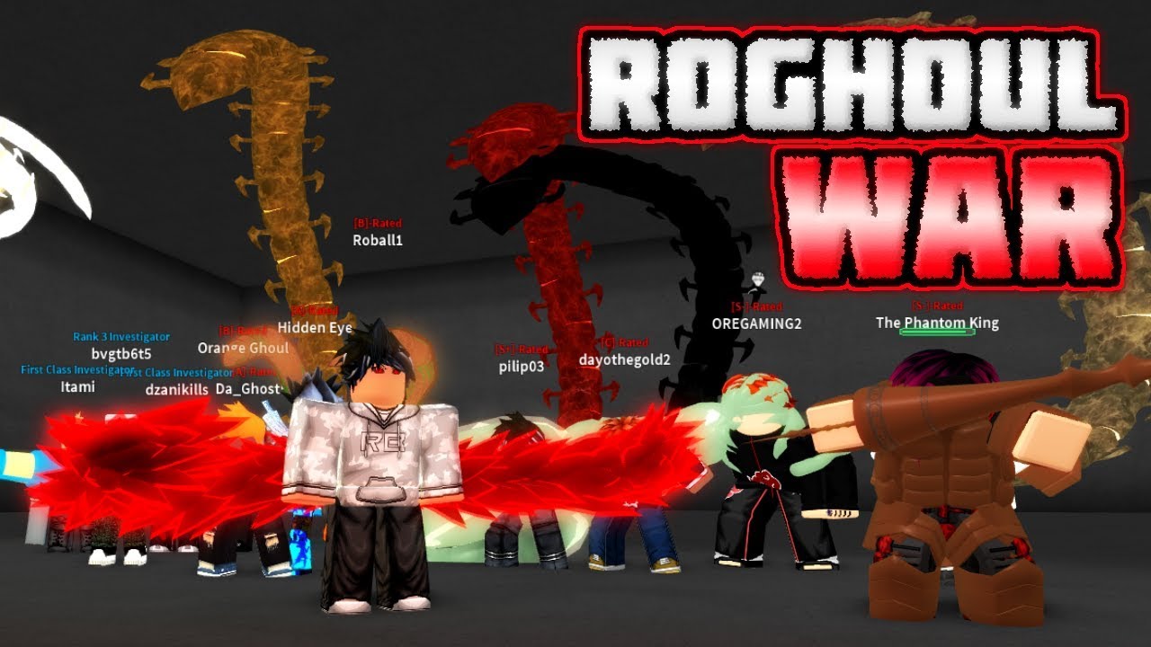Massive Ro Ghoul War Roblox Youtube - games like ro ghoul in roblox