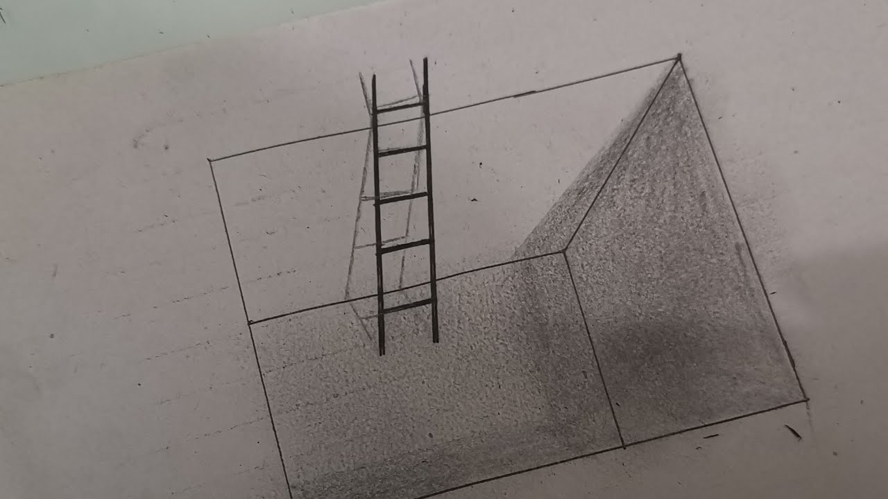 2020新手学画画(修楼梯)/怎么画3D立体画/how to draw 3D trick ladder on paper - YouTube