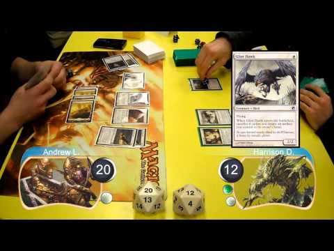 Magic The Gathering Highlights Mono White Quest Vs Green / White Weenie Game02 (1-21-2011)