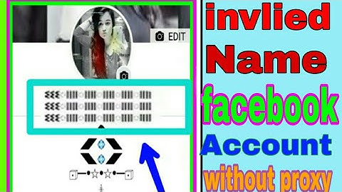 How to create invlied name ffacebook account in 2020 || stylish name facebook account 2020