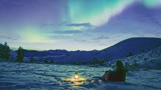 FREE NO COPYRIGHT SKY STAR LIGHTS WOMAN WINTER SNOW LANTERN SPARKLES PEACEFUL BACKGROUND SCREENSAVER screenshot 5