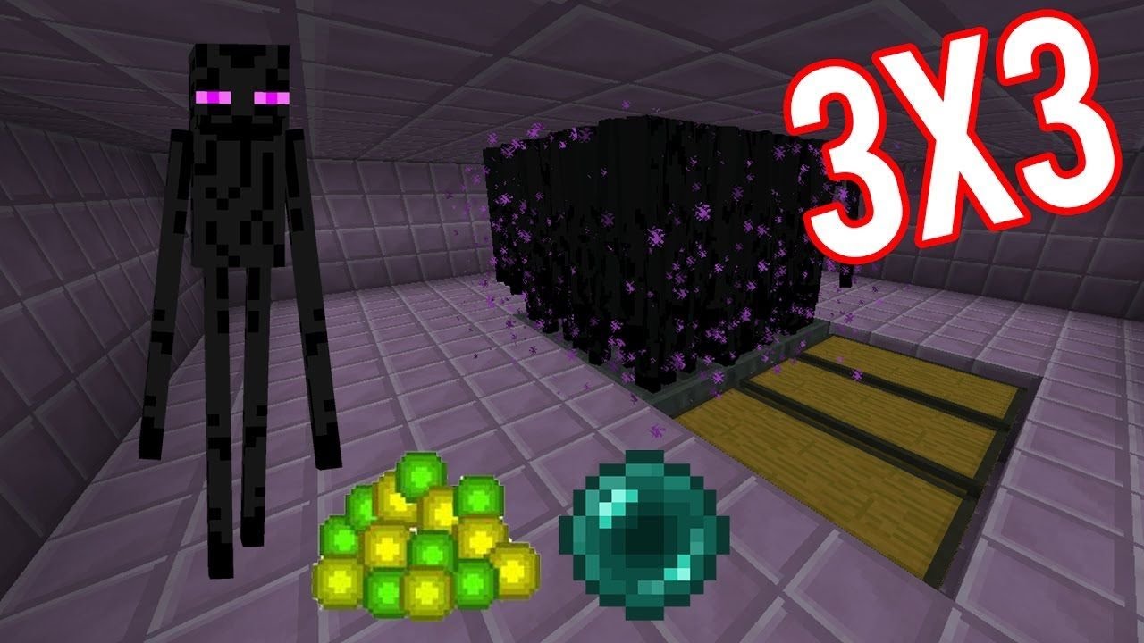 How to make infinite ender pearl farm in Minecraft tutorial.