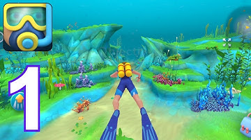 Aquatica -- underwater Adventure - gameplay walkthrough | Part 1 - Tutorial (iOS, Android)