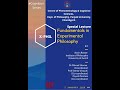 Fundamentals in Experimental Philosophy by Prof. Kevin Reuter