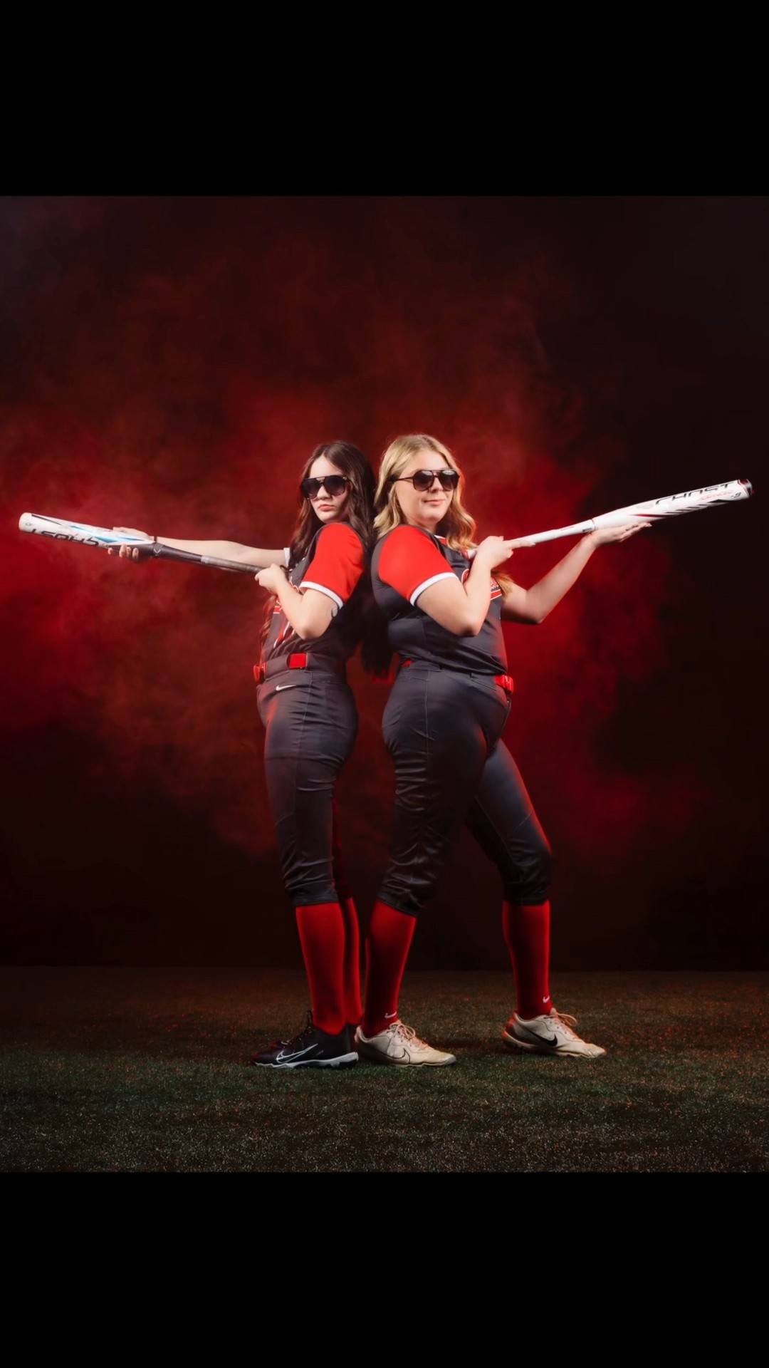Poses on point! Softball photoshoot! #sportsphotography