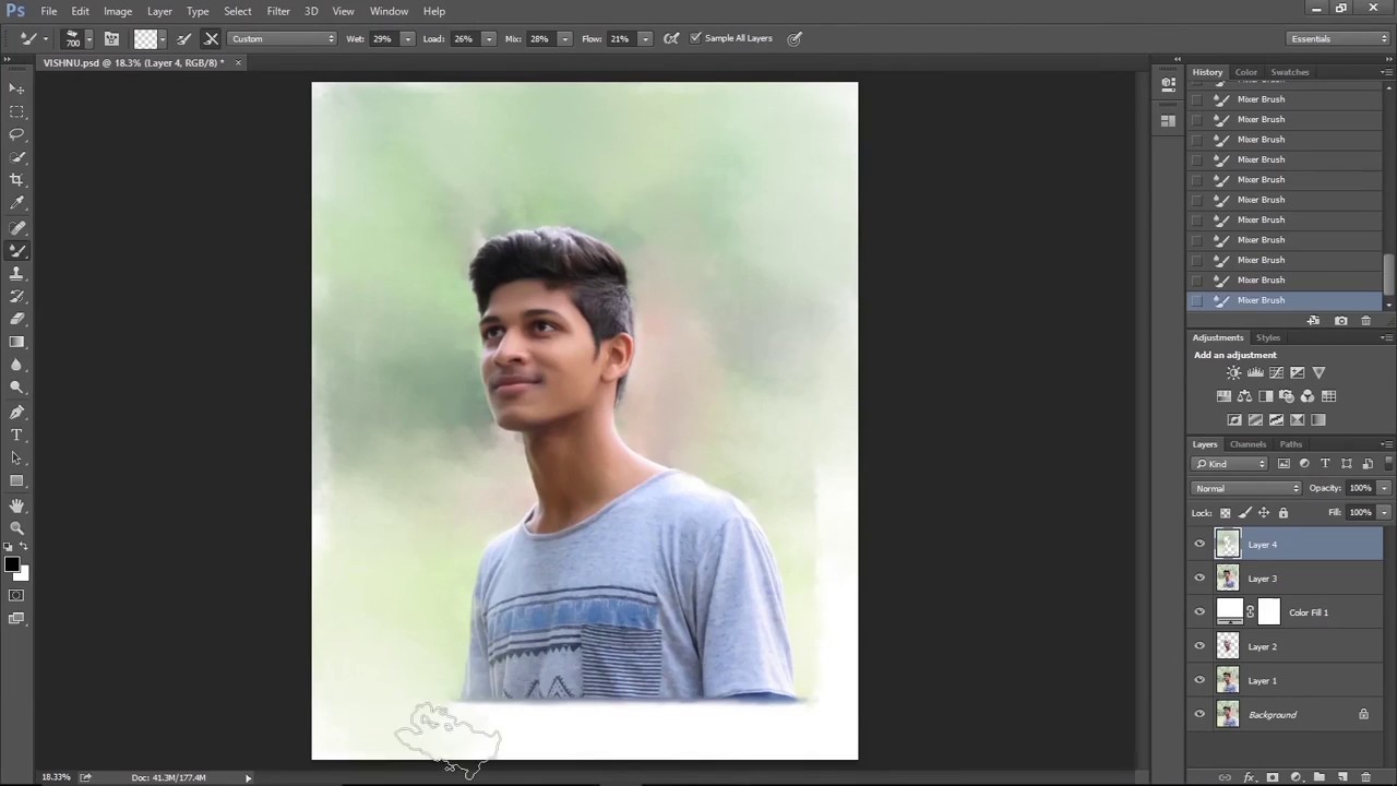Adobe TutorialCreate Special Effects Using "MIXER BRUSH