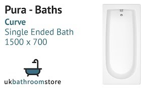 Pura - Curve Single Ended Bath 1500 x 700 - PBCUSE15X70