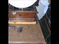 Dropping breaking smashing a rare antique record edison phonograph cylinder broken in pieces