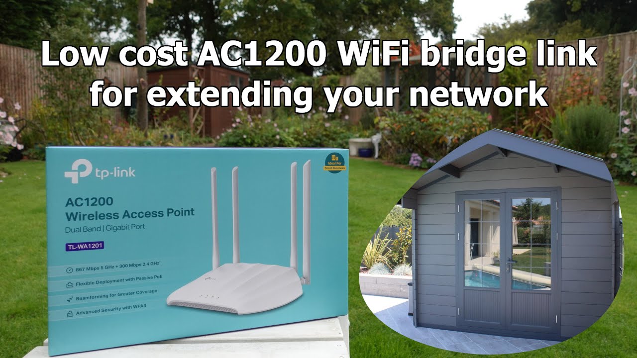 Low cost AC1200 WiFi bridge connection with the TP-Link TL-WA1201 - YouTube