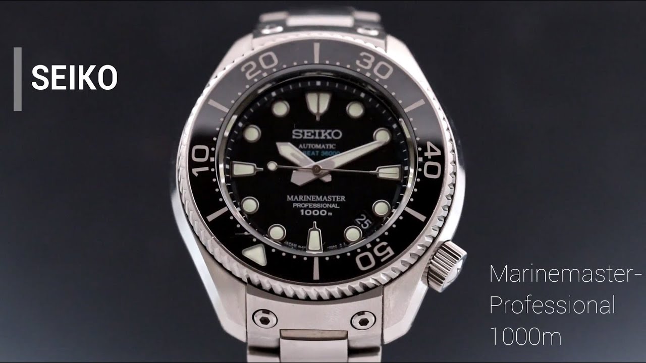 סייקו פרוספקס מארינמאסטר אוטומטי היי-ביט Seiko Prospex Marinemaster  Automatic High Bit SBEX003 1000M - YouTube