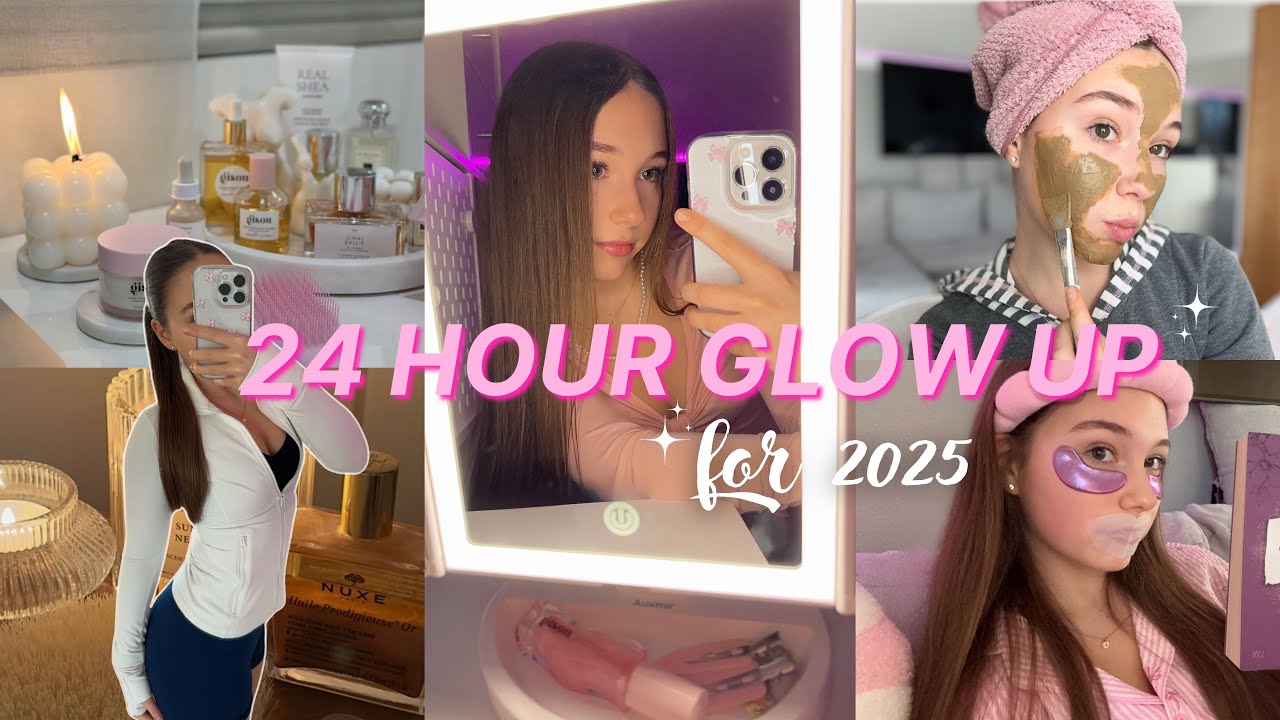 GLOW UP FOR 2025🕯️🧖🏽‍♀️🎀-24 Stunden Self-Care mit mir | skincare, cozy vibes 🎀