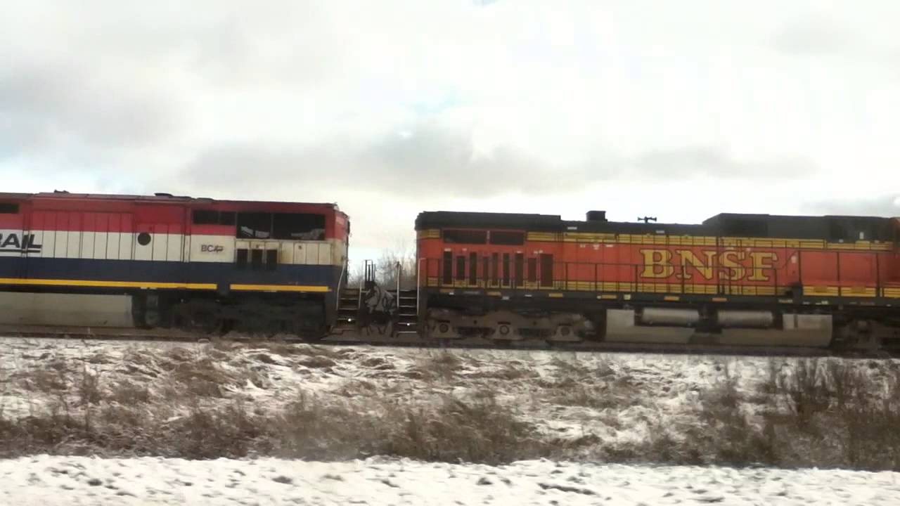 [HD] CN 710 With Two BNSF Units