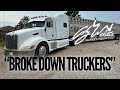 Broke down truckers  behind the chutes 116