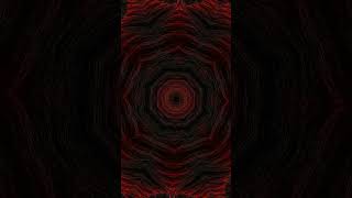 Dark Fractal Kaleidoscope Loop | Red & Black Gothic Visuals