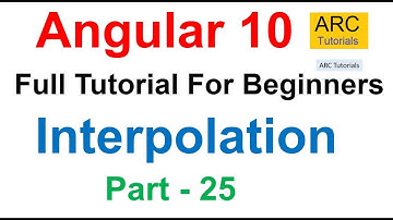 Angular 10 Tutorial #25 - Interpolation in Angular | Angular 10 Tutorial For Beginners