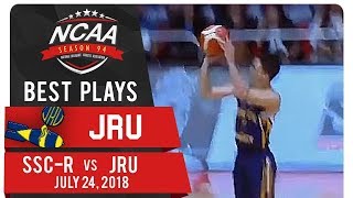 NCAA 94 MB: MJ Dela Virgen drills deep three with ease | JRU | Best Plays