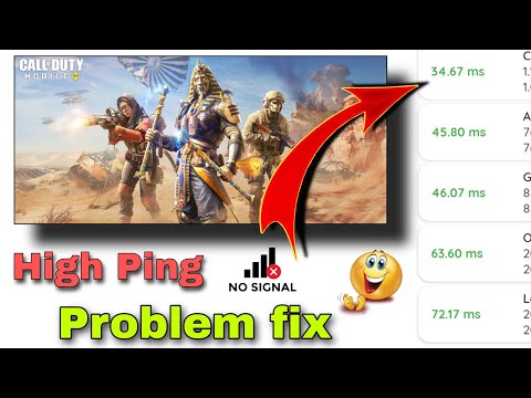 Call of duty mobile high ping problem fix | how to fix network problem in game @V-24U